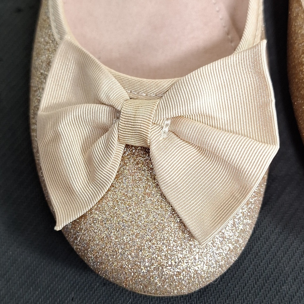 Falls Creek Gold Glitter Ballet Flats - Picture 3 of 9